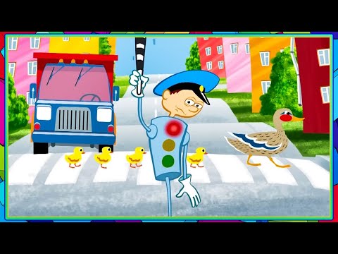 Видео: Котёнок Котэ  - 🚦 СВЕТОФОР - Караоке для детей - песенки для детей