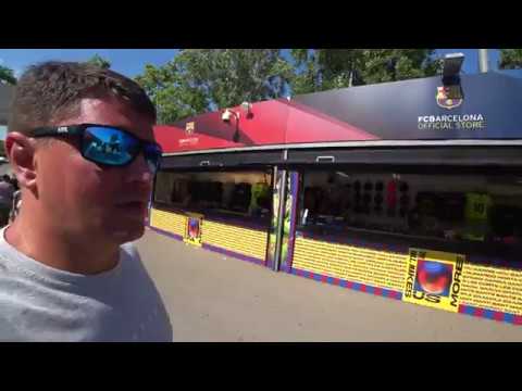 Видео: Музей ФК Барселоны на стадионе Camp Nou.