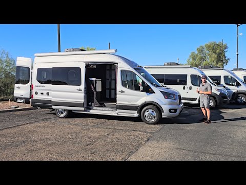 Видео: Доступная серия фургонов для путешествий: шасси Entegra EXPANSE 21BL AWD Transit 350HD 2023 года!...