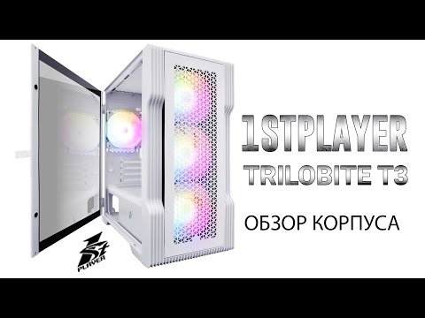 Видео: Обзор корпуса 1STPLAYER TRILOBITE T3 White T3-WH-4F1-W