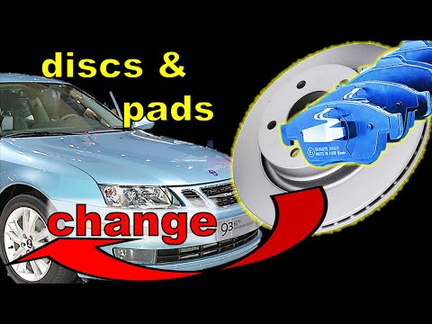 Видео: Замена передних тормозов Saab 9-3 | Рекомендации по замене тормозных колодок и дисков