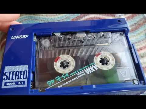 Видео: ремонт и звучание кассетного плеера UNISEF X-1