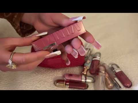 Видео: Асмр мои блески для губ_ ASMR lipstick