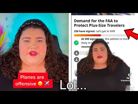 Видео: Толстый тиктокер ТРЕБУЕТ БЕСПЛАТНЫХ мест в самолете...