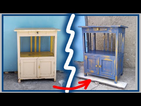 Видео: Спасла СТАРУЮ тумбу от свалки | Old cabinet rescue