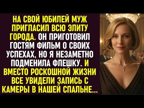 Видео: На юбилее мужа я подменила флешку — вместо фильма о его успехах все увидели запись из нашей спальни.