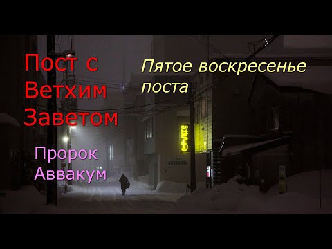Видео: Великий пост с Ветхим Заветом. 5 воскресенье поста