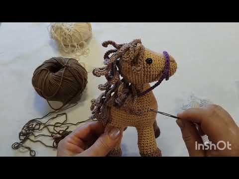 Видео: Лошадь вязаная крючком. 