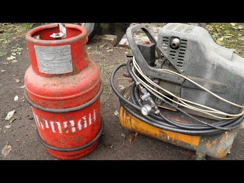 Видео: Газ из пластика и резины закачиваем в баллон (эксперимент №5)