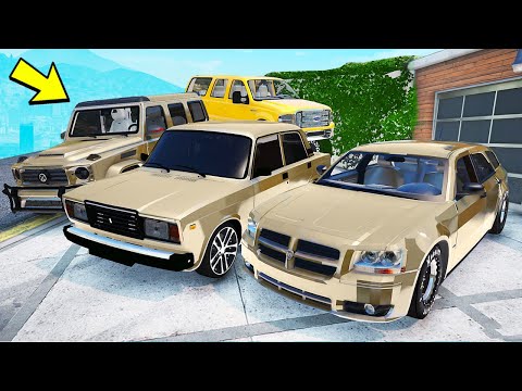 Видео: УГНАЛ КУЧУ ЗОЛОТЫХ ЧИТ ТАЧЕК И МОНСТР ТРАК ЗА 180 СЕКУНД! БИТВА ВОРОВ ГТА 5!