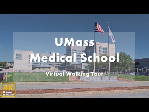 Видео: Медицинская школа Массачусетского университета - Виртуальная пешеходная экскурсия [4k 60fps]