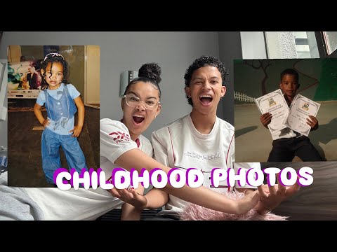 Видео: Реакция на наши жуткие детские фотографии **Так неловко**