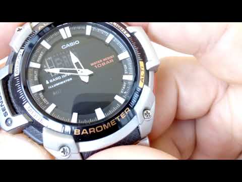 Видео: SGW-450HD-1B CASIO БАРОМЕТР