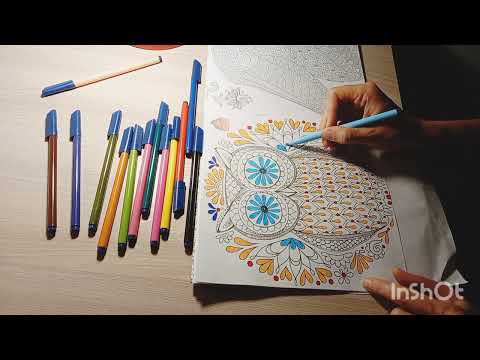 Видео: Раскраска "Сова"