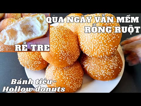 Видео: [Без духовки] Легкий рецепт полых пончиков для начинающих!мягкими нескольких дней | Простой и легкий