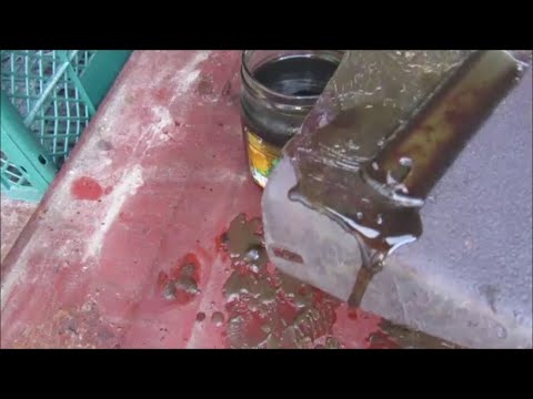 Видео: Пушсало с Подсолнечным маслом. Защита от коррозии. Разводим.