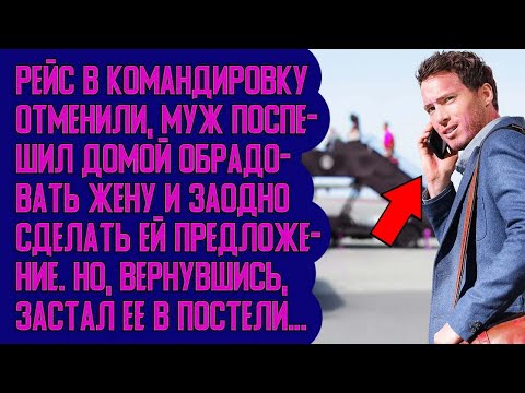 Видео: Рейс отменили, муж поспешил домой сделать жене предложение, но застал ее не одну... Истории из жизни