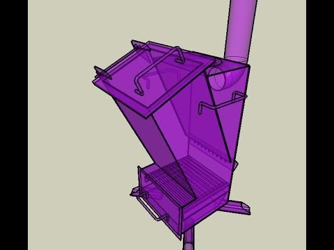 Видео: rocket stove Ракетная печь от Ивана Васильевича