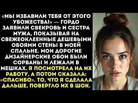 Видео: «Мы переклеили твои обои! Этот колхозный ужас нам надоел!» — свекровь и золовка испортили мой ремонт