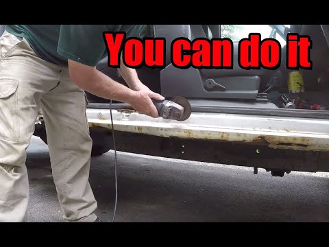 Видео: КАК ЗАМЕНИТЬ, ОТРЕМОНТИРОВАТЬ РЖАВЫЕ, ГНИЛЫЕ ПОРОГОВЫЕ ПАНЕЛИ И УГОЛ КАБЫ ИЗ АВТОМОБИЛЯ Silverado...
