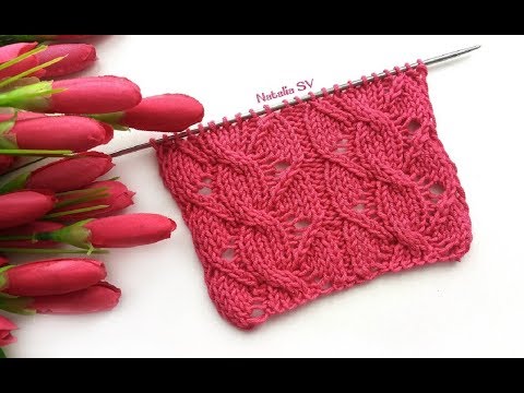Видео: Красивый, ажурный узор спицами. МК