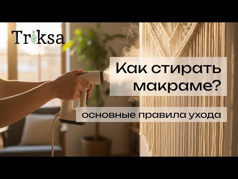 Видео: Как стирать макраме? Правильный уход за изделиями