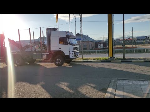 Видео: Вольво лесовоз. Рейс с приключениями