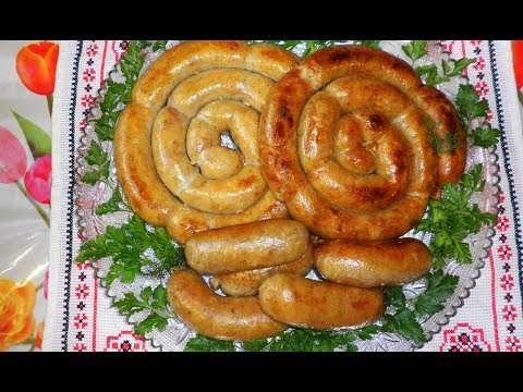 Видео: Картофельная колбаса / Картофельная колбаса с беконом и шкварками / Ковбаса з картоплі зі свининою