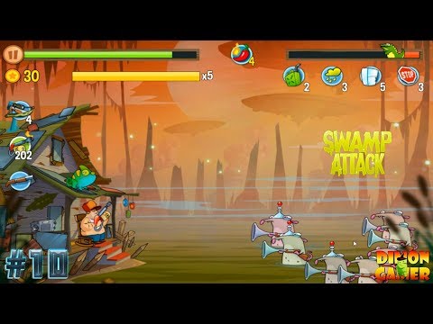 Видео: Прохождение игры Swamp Attack (Android) #10 (Болотная Одиссея)