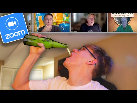 Видео: Выпивка на случайных занятиях в Zoom!