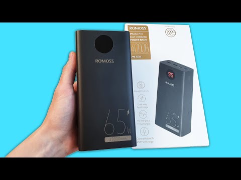 Видео: POWER BANK ROMOSS 40000MAH - ХВАТИТ НАДОЛГО!