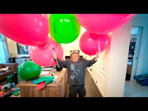 Видео: Дуем 1000 ШАРОВ!! Плохойпарень и Платина Влог