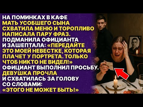 Видео: То что написала свекровь на поминках сына изменило всю жизнь для невестки