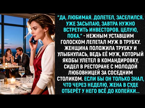 Видео: "Да, любимая. Долетел, устроился. Уже засыпаю, завтра нужно встретить партнёров..." — соврал муж...
