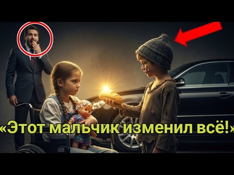 Видео: Миллионер видит, как мальчик-нищий кормит его дочь в инвалидной коляске… и это меняет его жизнь