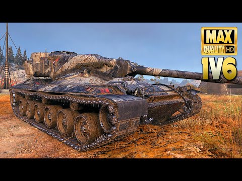 Видео: «Концепт 1Б» доминирует один против 6 - World of Tanks