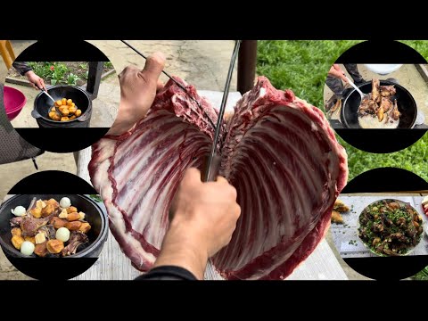 Видео: Крутой «🔥КАЗАН-КЕБАБ🔥» на природе со звуками😍