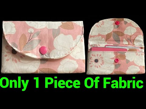 Видео: Я сшил этот кошелек всего из одного куска ткани / Как сшить кошелек-карточку с простым мастер-кла...