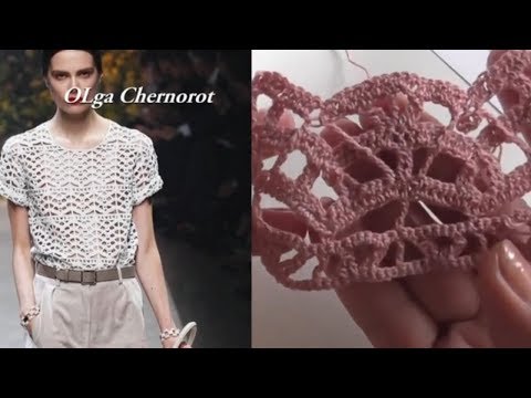 Видео: Стильная кофта с подиума  Узор