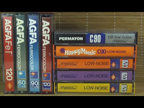 Видео: Цветные AGFA. В каком они состоянии? На что годны? #audiocassette #agfa