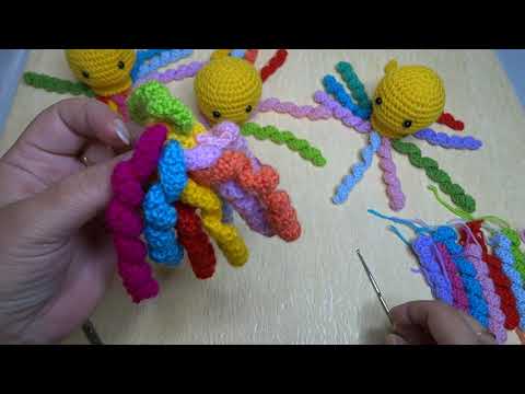 Видео: Вяжем для самых маленьких.  Полный МК по медузе.