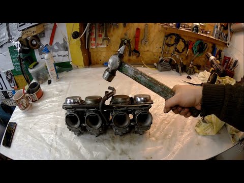 Видео: Чистка карбюраторов Honda CB750