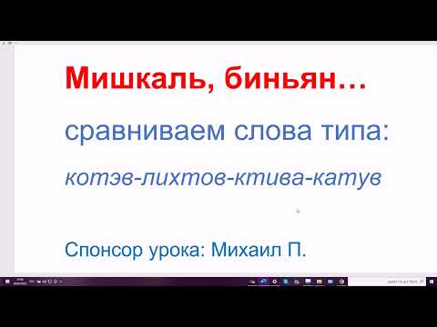 Видео: 1457. Слова типа: котэв-лихтов-ктива-катув. Изучаем мишкаль, биньян в иврите, легко и просто