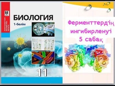 Видео: Биология 11 сынып Ферменттердің ингибирленуі 5  сабак