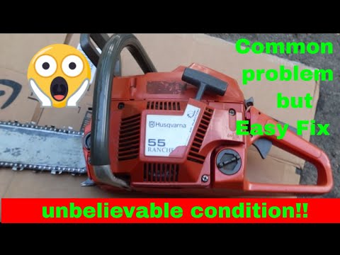 Видео: Распространенная утечка воздуха в бензопиле Husqvarna