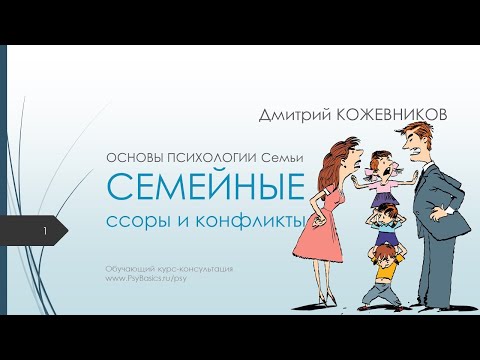 Видео: ОСНОВЫ ПСИХОЛОГИИ Семьи | Семейные ссоры и конфликты / 1. Конфликты vs ссоры. Стратегии. Навыки
