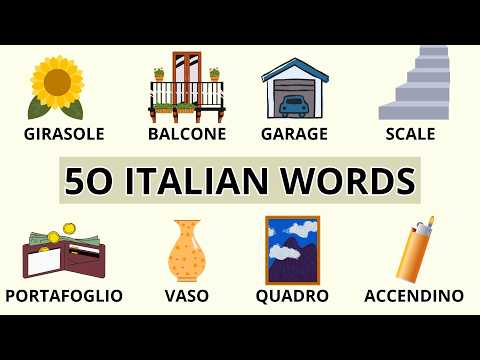 Видео: 50 итальянских слов для начинающих | Словарный запас A1-A2 | С картинками и тестом [ENG SUB]