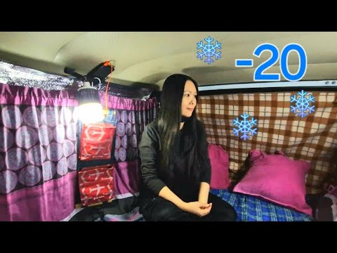 Видео: МОРОЗ -20! НОЧУЕМ В НИВЕ! ПОПАЛИ В СНЕЖНЫЙ ПЛЕН!