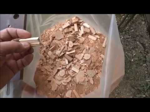 Видео: Заготовка щепы для дымогенератора . Способ 3 и 4