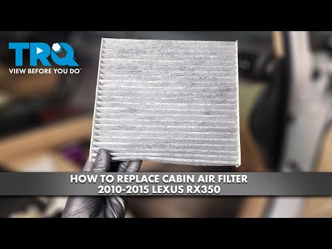 Видео: Как заменить салонный фильтр на Lexus RX350 2010-2015 годов